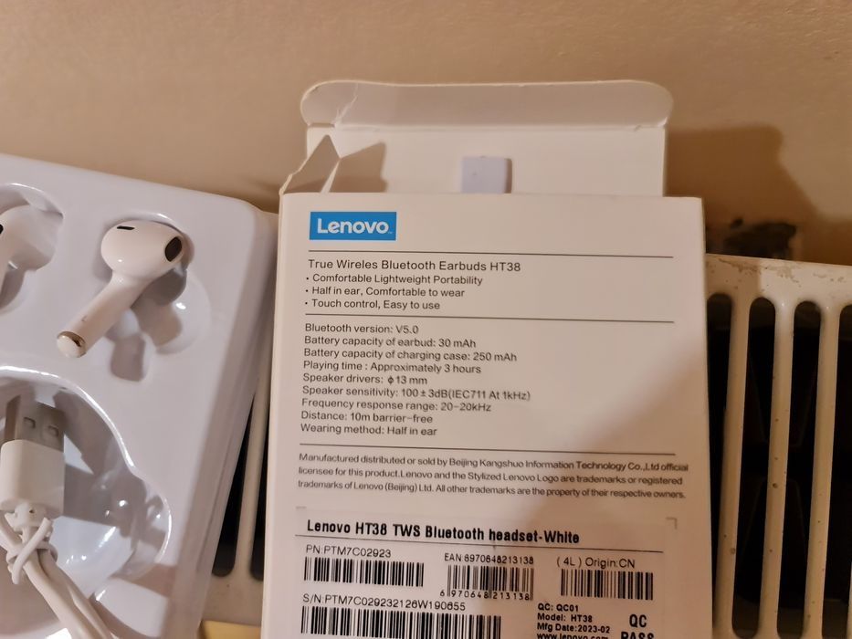 Căști wireless noi Lenovo HT-38 (preț fix)