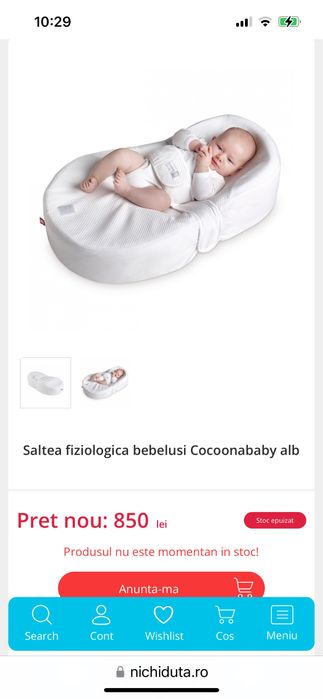 Cocon bebe babynest Red Castel