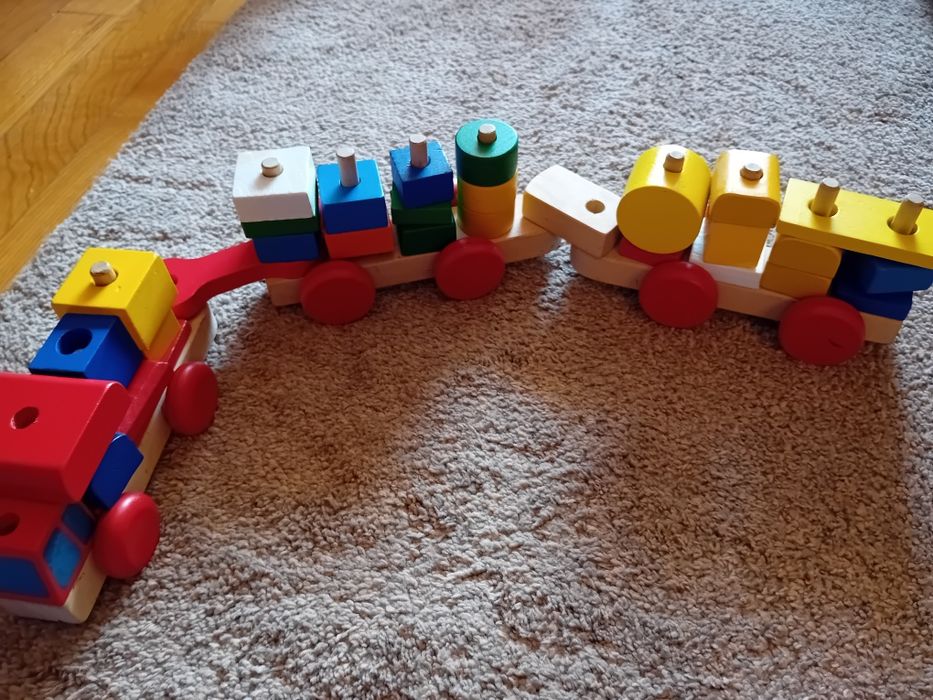 Дървено влакче за сглобяване