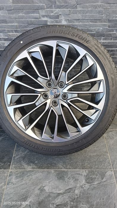 Jante originale audi A6 C8 "19, bicolor, Bridgestone 245 45 R19 AO