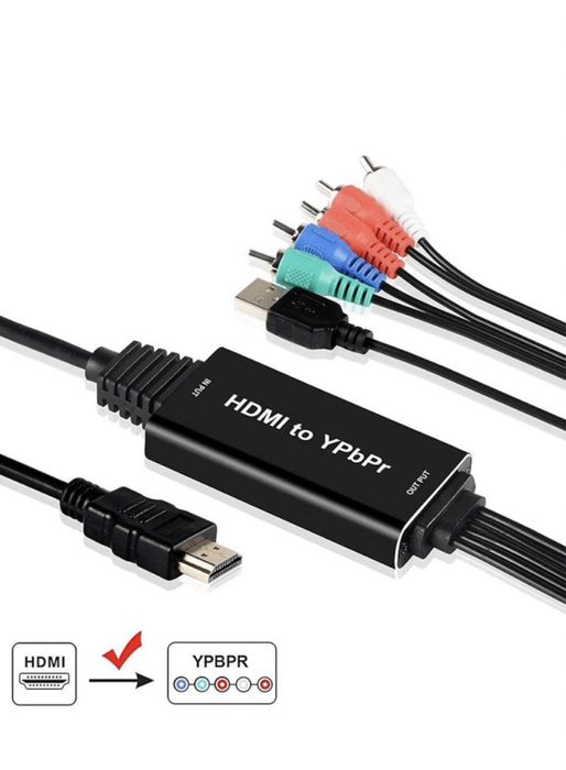 Cablu convertor input HDMI 1080P/60Hz la output YPbPr+R/L USB