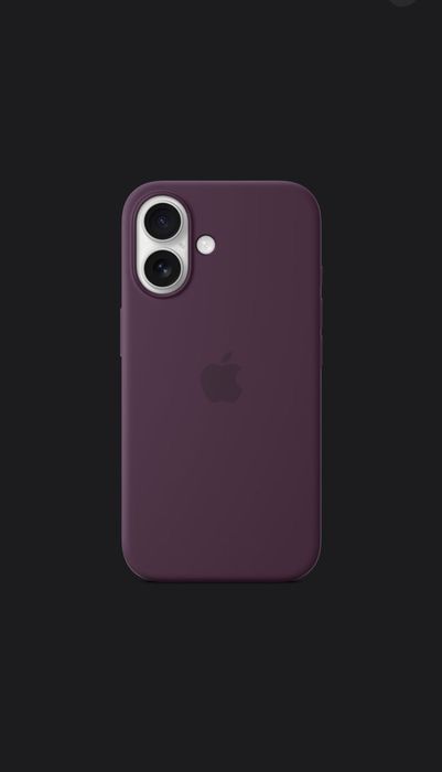 Оригинален Apple Калъф iPhone 16 Silicone Case with MagSafe - Plum