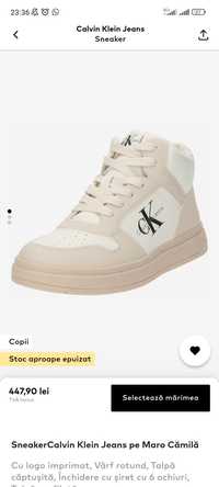 Sneakers Calvin Klein Noi Originali