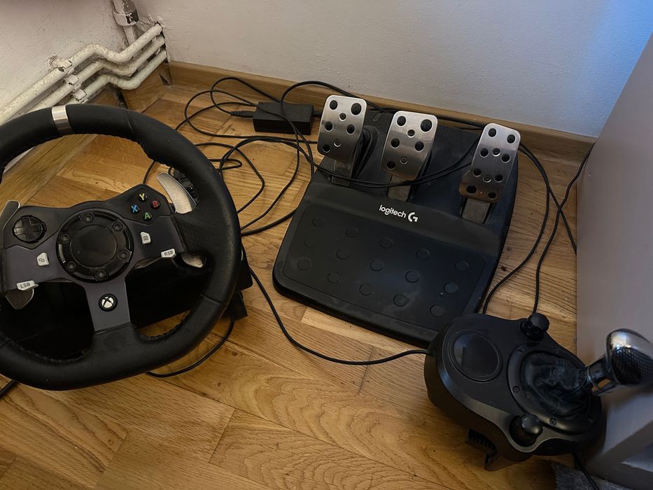 Vand volan Logitech G920 + schimbator Logitech