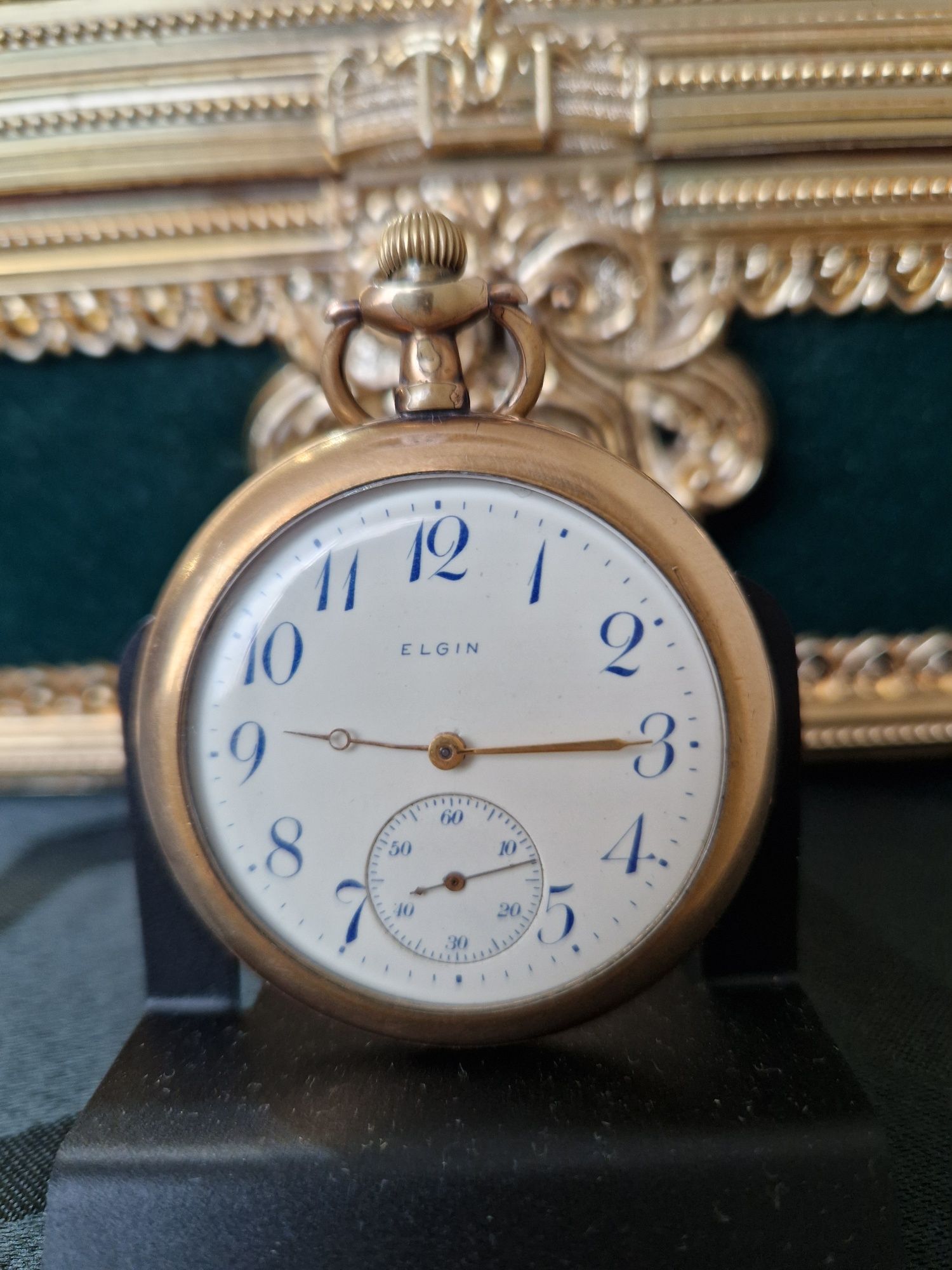 Прекрасен антикварен колекционерски американски джобен часовник ELGIN
