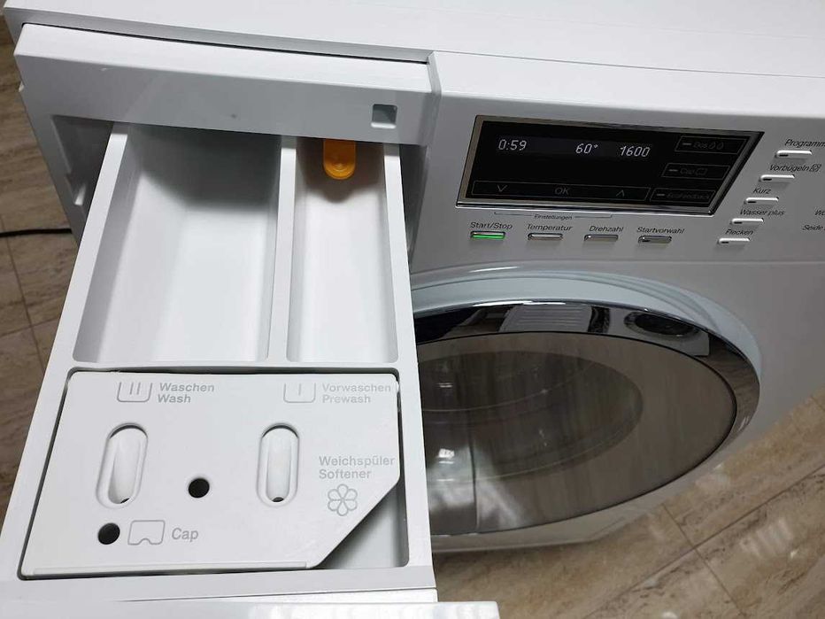9кг Miele Пералня - TwinDos - 1600rpm - Миеле 12м Гаранция
