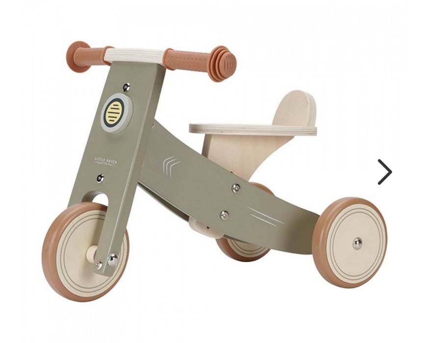 Tricicleta din lemn Little Dutch