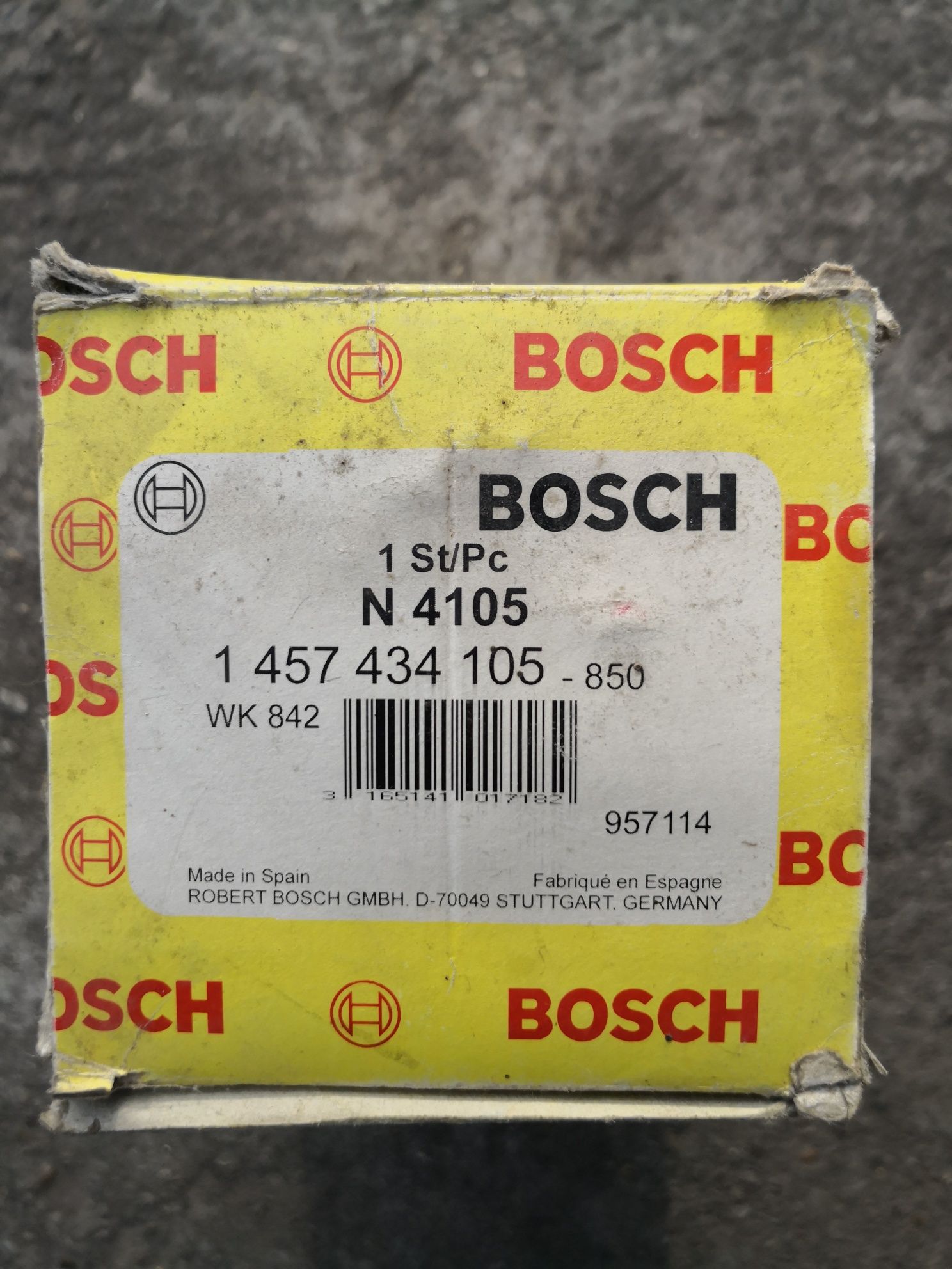 Vand filtru combustibil Bosch. Cod 1 457 434 105. Stare nou.