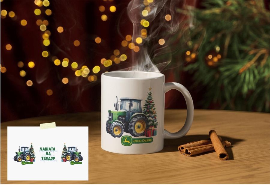 Персонализирана коледна чаша