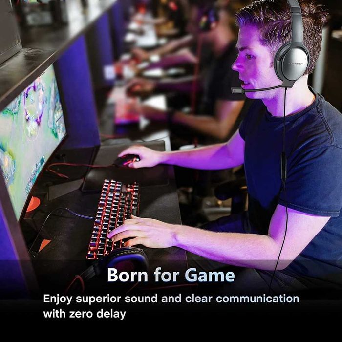 Microfon Gaming de inaltă fidelitate pentru casti Bose QC45 QC35 I/II