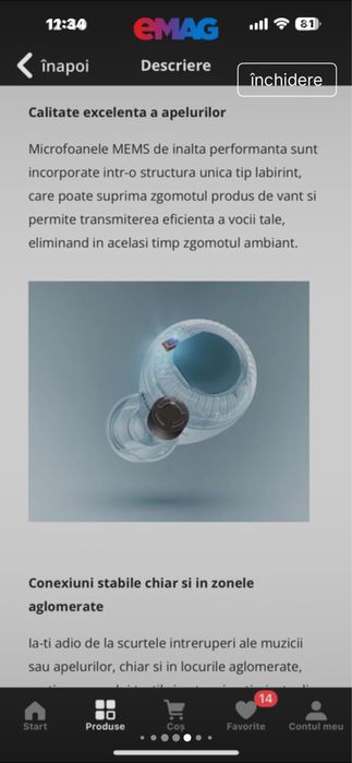 Casti wireless Panasonic