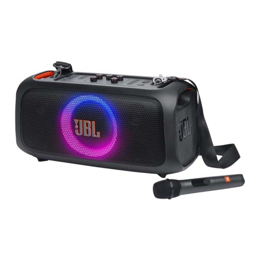JBL PartyBox On-The-Go — колонка с 2 микрофонами. Есть доставка