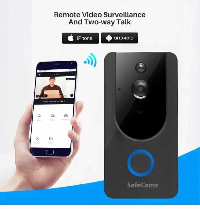 Sonerie cu camera video Full HD Wireless SafeCams