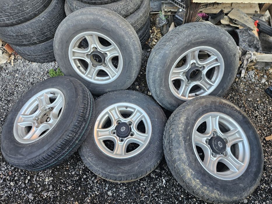 Set de 5 roti adica jante aliaj 5x139,7 echipate cu anvelope 195x80x15