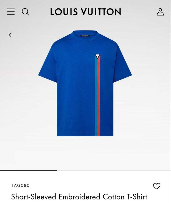 Tshirt Louis Vuitton Тенска LV 2025 нов модел 1AG080