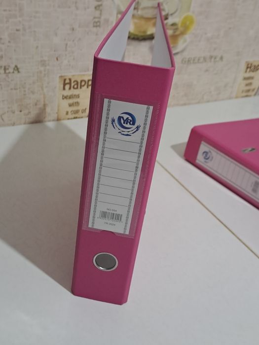 Папка-регистр A4 (розовая) — не использованные, в наличии 12 шт