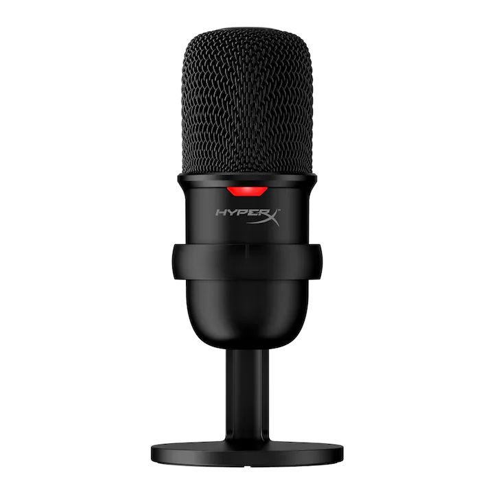 Microfon HyperX SoloCast, cardioid, USB, Negru
