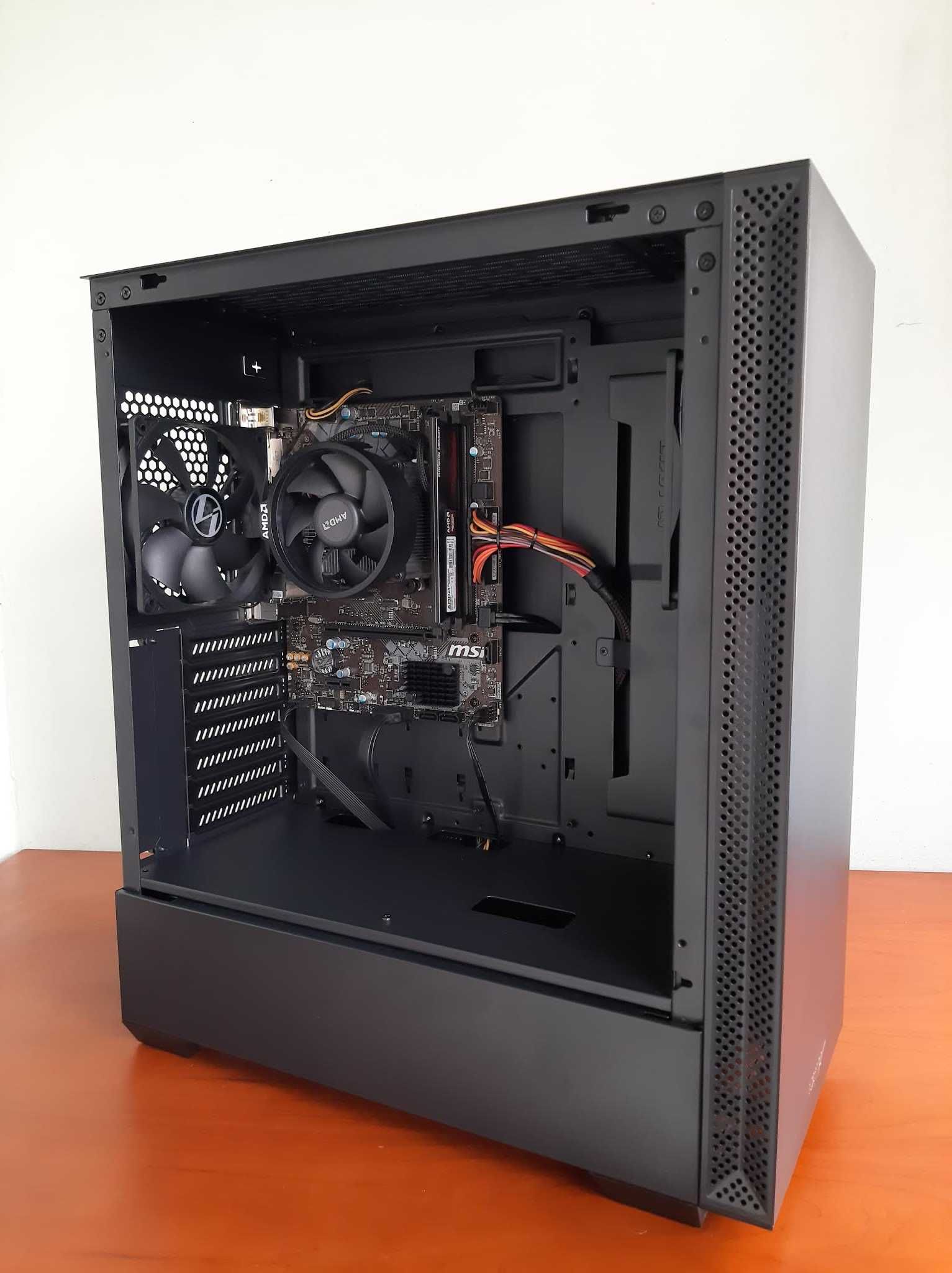 НОВЫЙ компьютер Ryzen 5500G, Озу 16, SSD 256, Кейс Lian Li