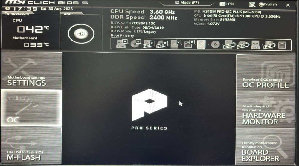 PC Gaming + Monitor HP 144HZ - i3-9100F ,GTX 1650 SUPER ,8RAM ,SSD