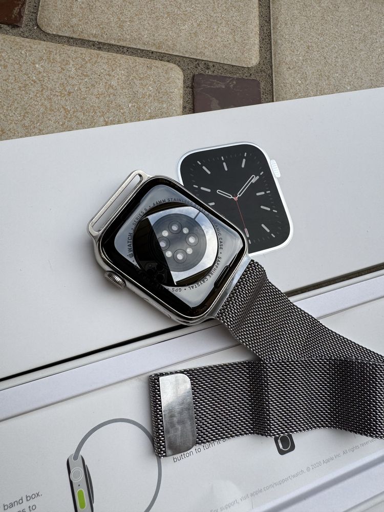 Apple Watch 6 44m Milanese Loop + Cellular Sapphire Glass!