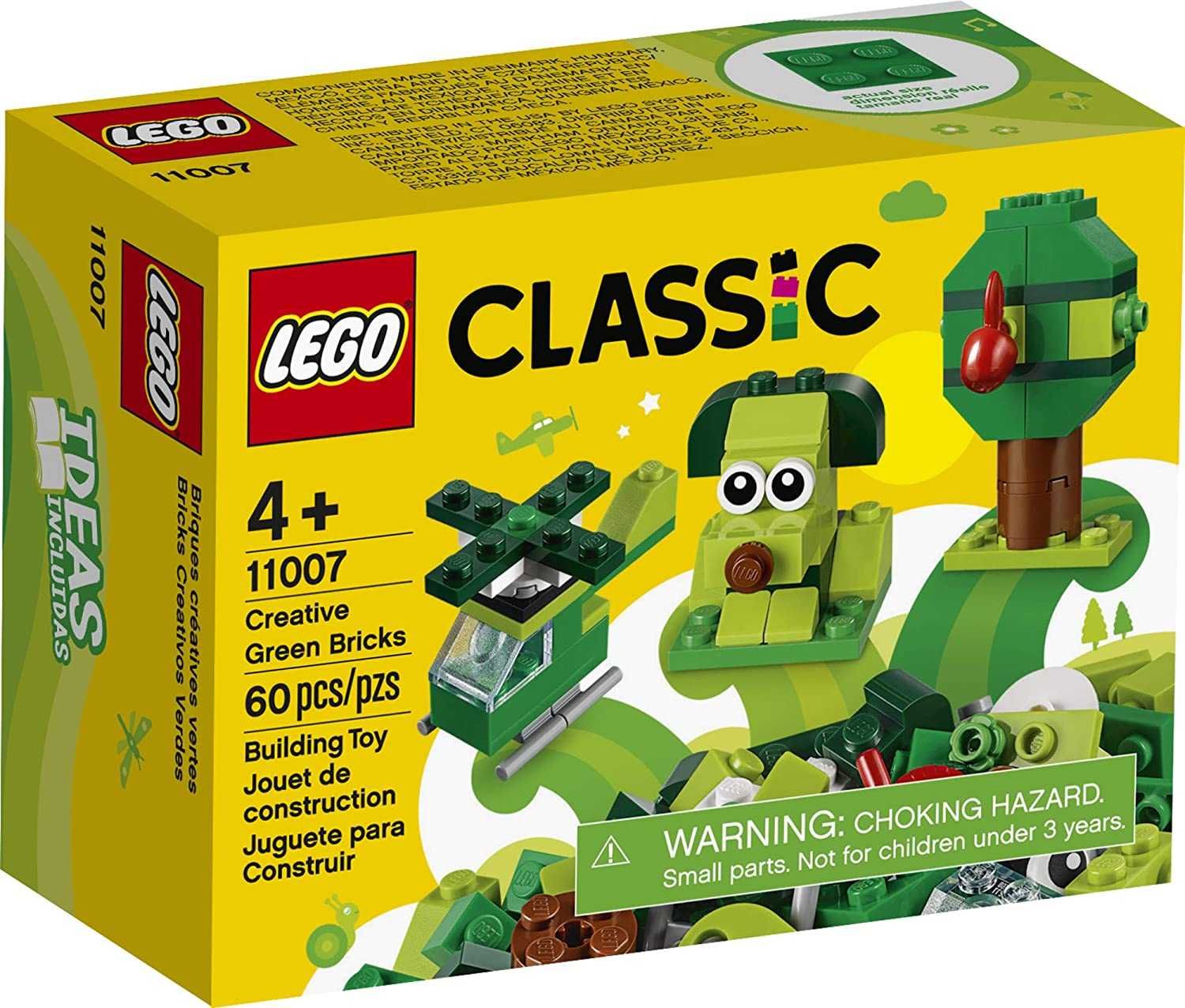 НОВИ! LEGO® Classic 11007 - Зелени творчески тухлички