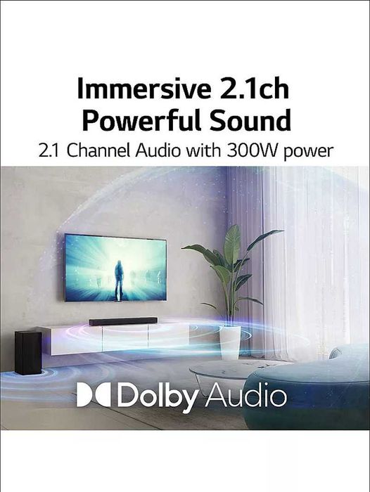 SoundBar LG  S40Q 300W Bluetooth, Subwoofer wireless