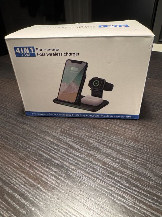 [NOU] Incarcator Wireless Qi Fast Charger iPhone Watch AirPods