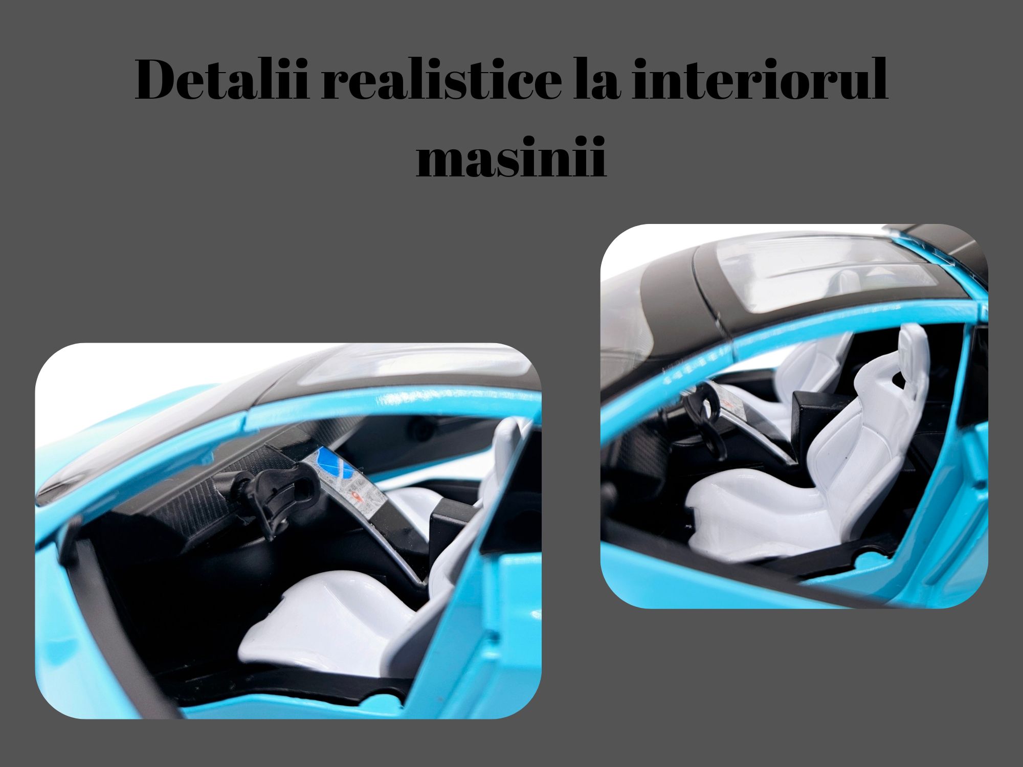 Masina metalica Tesla Roadster,Sunete si lumini,Usi mobile,Blue, 20cm,