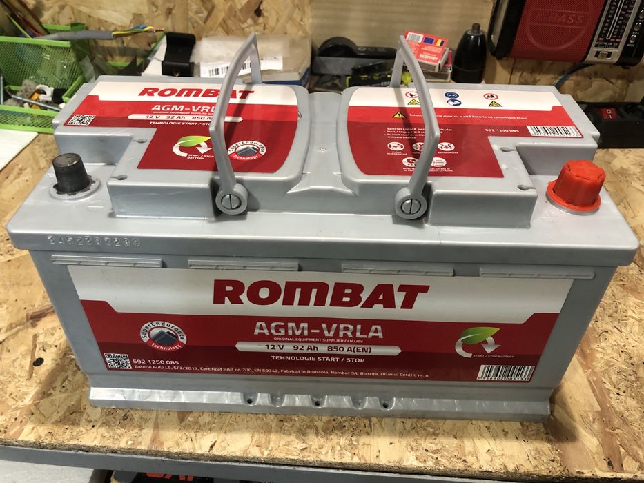 Baterie auto rombat/AGM 12v 92Ah