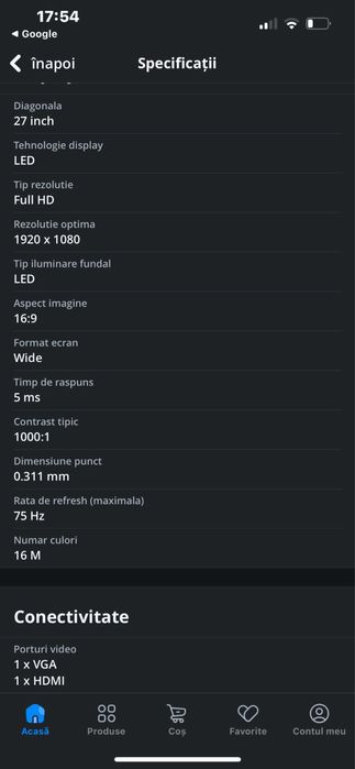 Monitor HPM27fw (27inch)