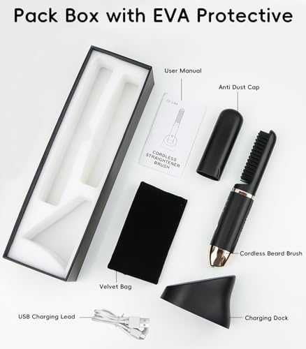 Нов Електрически гребен за брада – Бързо оформяне и изправяне мъже