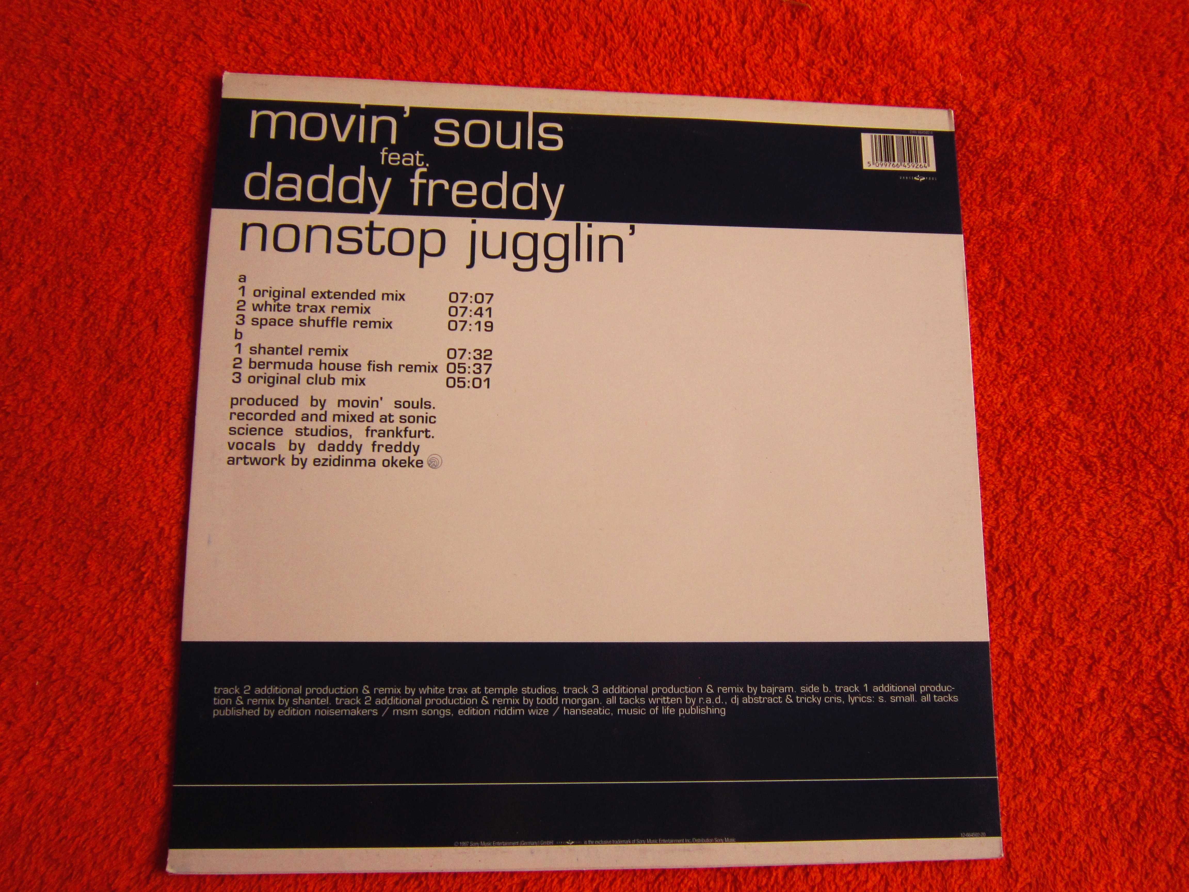 vinil Movin' Souls feat. Daddy Freddy-Non Stop Jugglin'(Tribal House)