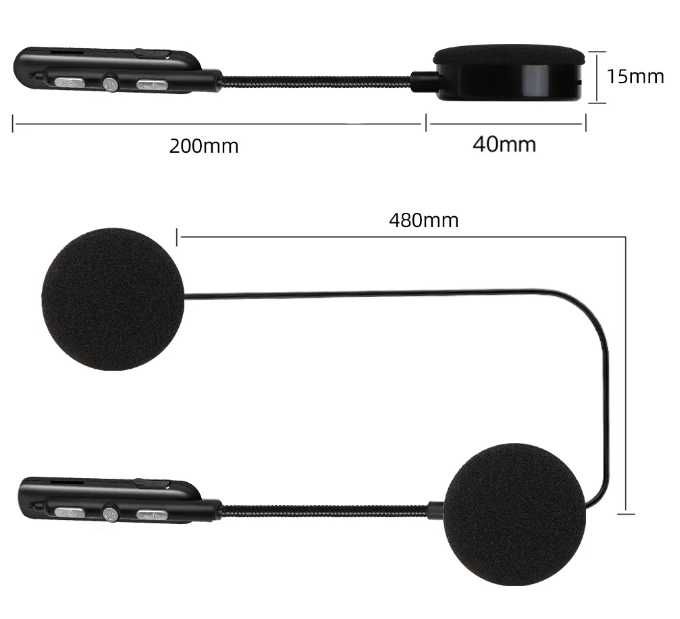 Блутут слушалки Хендсфри с микрофон за мотор мотоциклетна каска