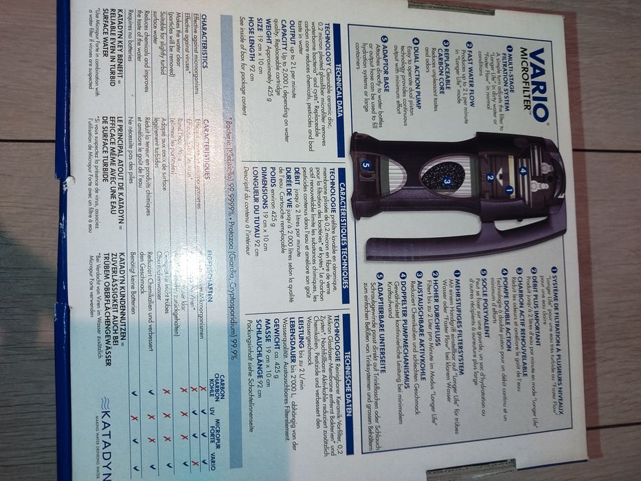 Filtru de apa Katadyn Vario