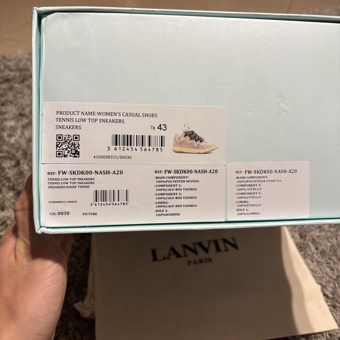 Adidasi Lanvin Curb pink 43