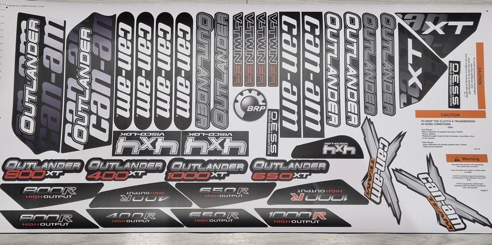 Stickere abțibilduri colante Atv Bombardier Can Am Outlander Renegade