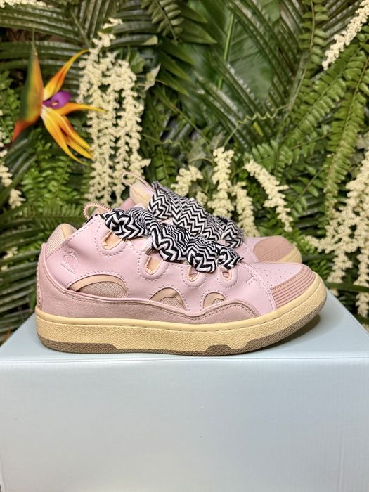 Lanvin Curb Suede Pink