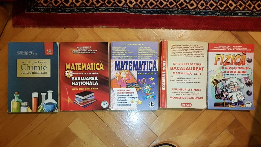 Culegere / Manual liceu / Gimnzaiu / Scoala Generala / bac Mate Fizica