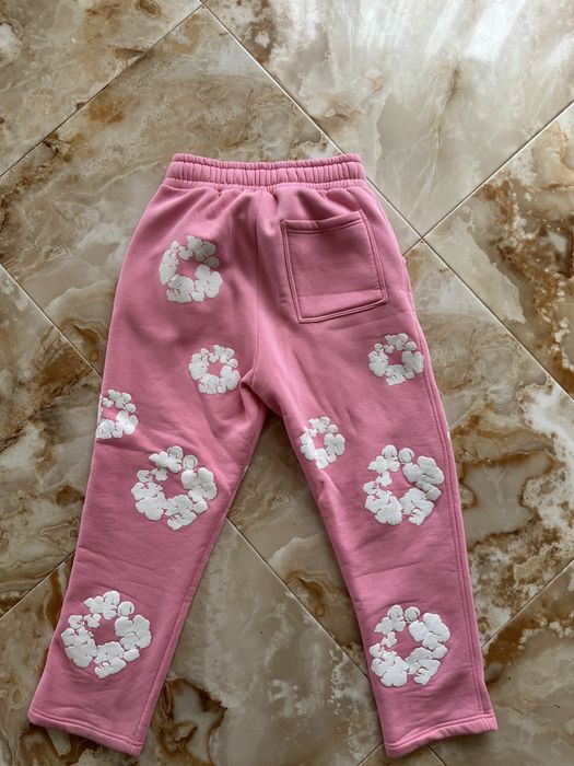 pantaloni denim tears roz