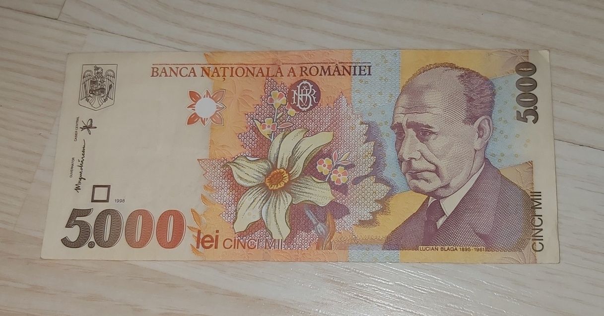 Bacnota de colecție 5.000 lei