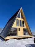 Casa structura lemn cabana tip A Frame 49mp