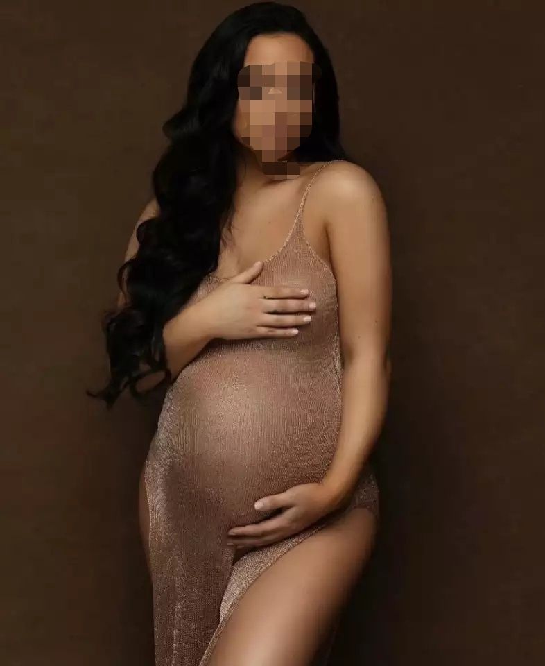Rochita de maternitate pentru sedinta foto gravida.Rts rochie cu trena