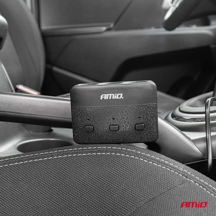 разклонител за запалка с зарядно устройство 2x usb-a on/off led ...