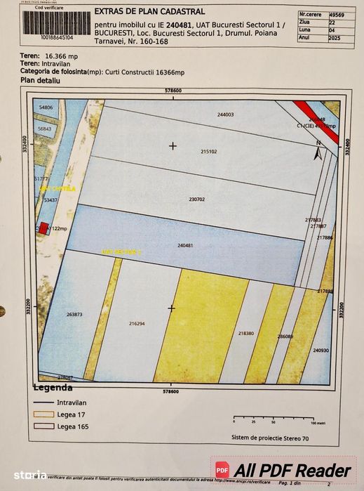 Vand teren intravilan sector 1 Bucureşti
