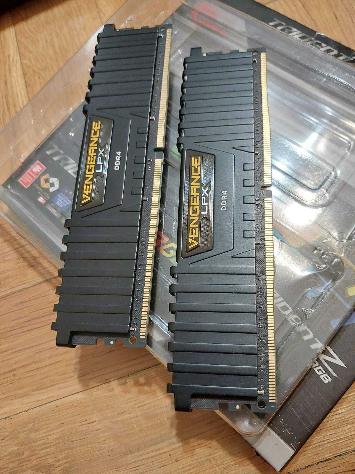 32GB DDR4 G.Skill Ripjaws, Corsair Vengance LPX, 3600Mhz, CL18