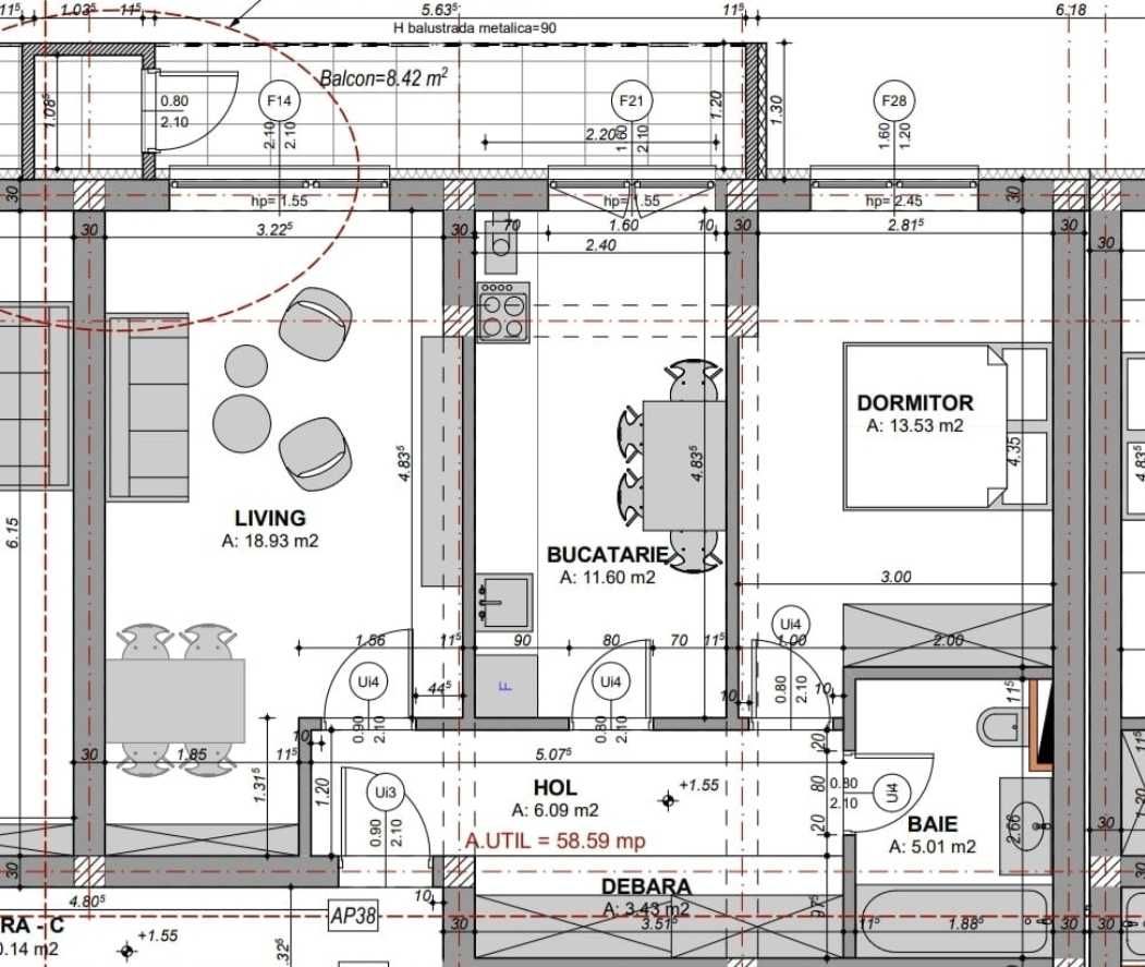 Vând apartament 3 camere nou, la cheie, , zona Mihai Viteazul - Rahove