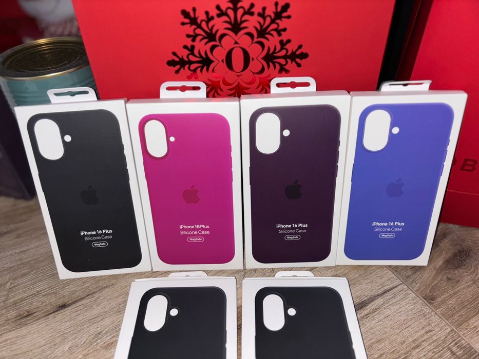 Husa de piele sau silicon pentru iPhone 16 Plus cu MagSafe