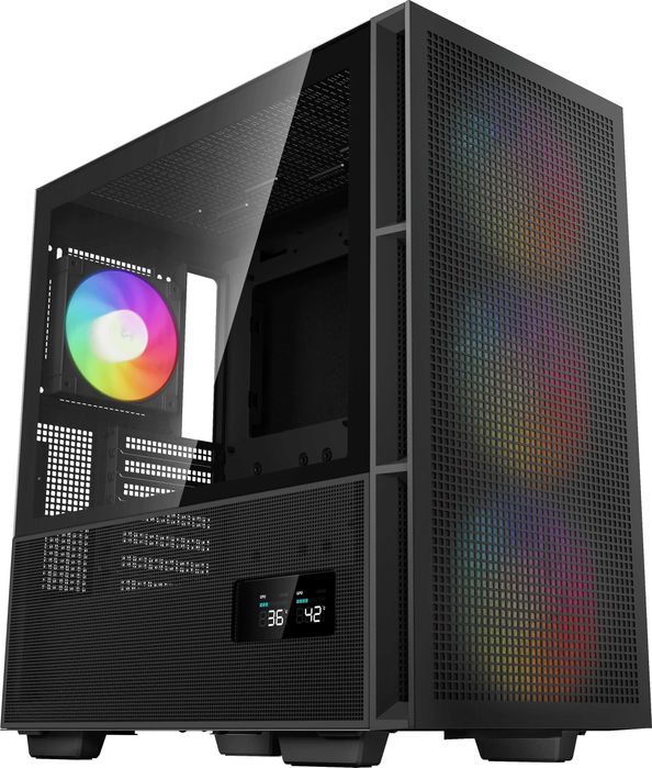Компютърна кутия DeepCool CH560 Digital (Mid-Tower, черен, ATX)