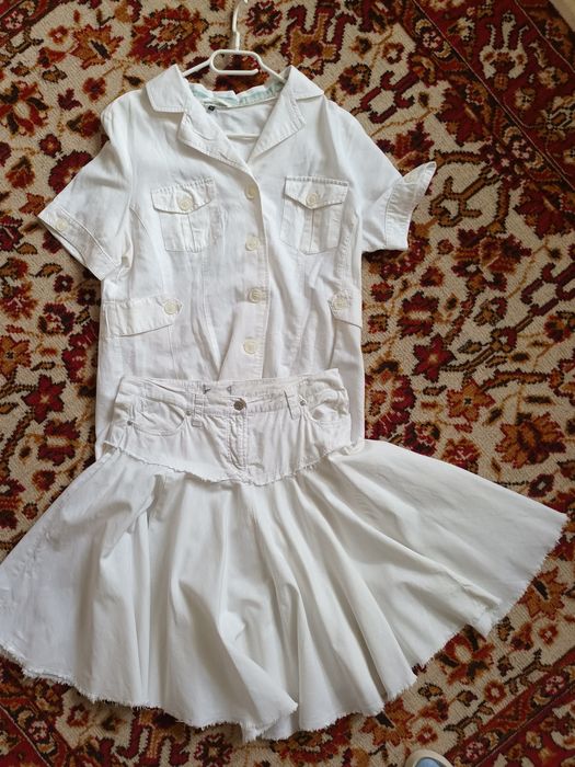 Set fusta + bluza în și bumbac