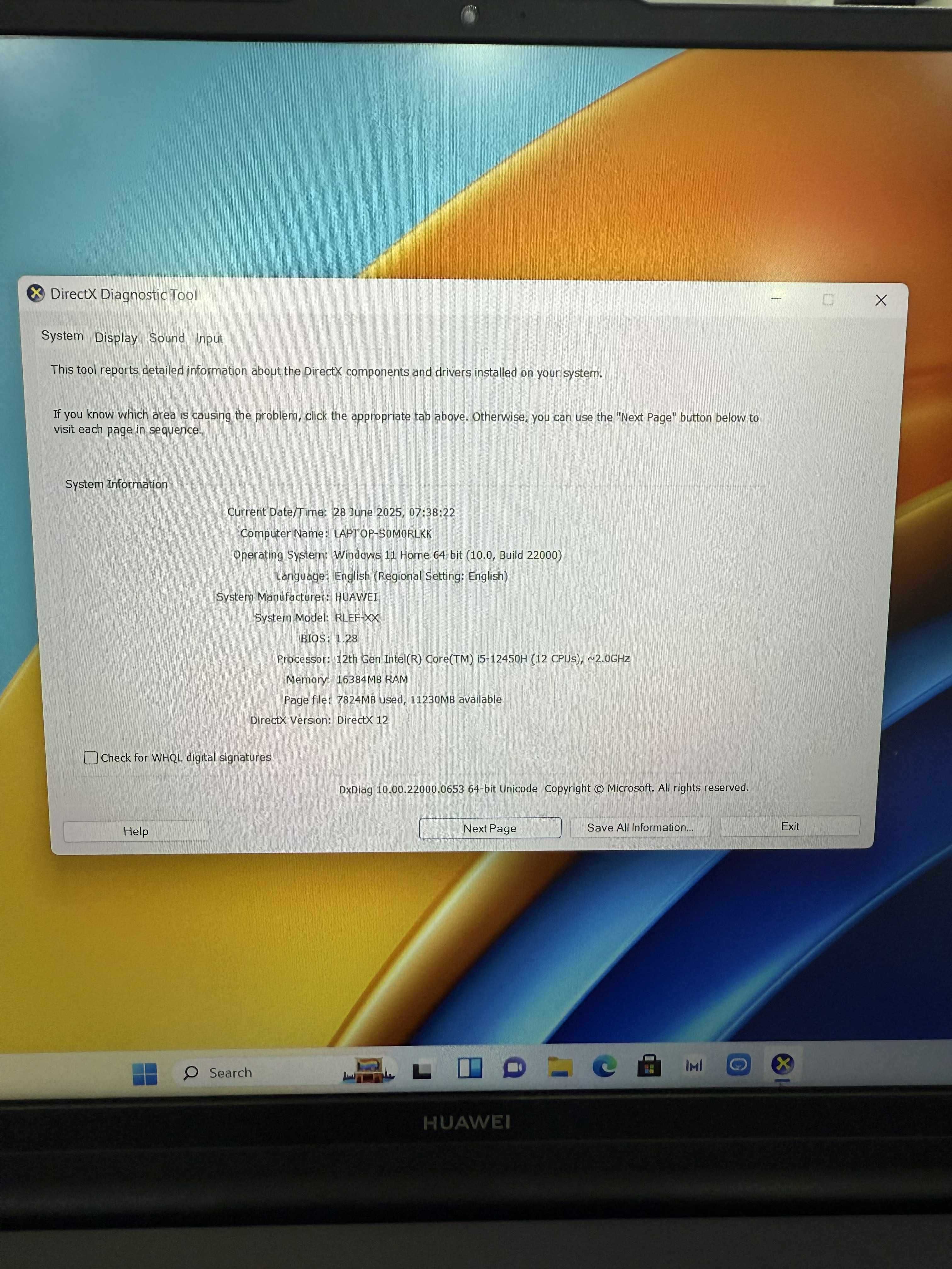 Laptop Huawei RLEF-XX i5-12450H 16GB 512SSD impecabil